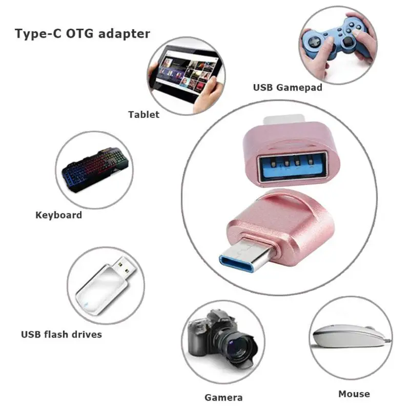 Адаптер type C OTG разъем Мужской к USB Женский конвертер для huawei|Переходники и