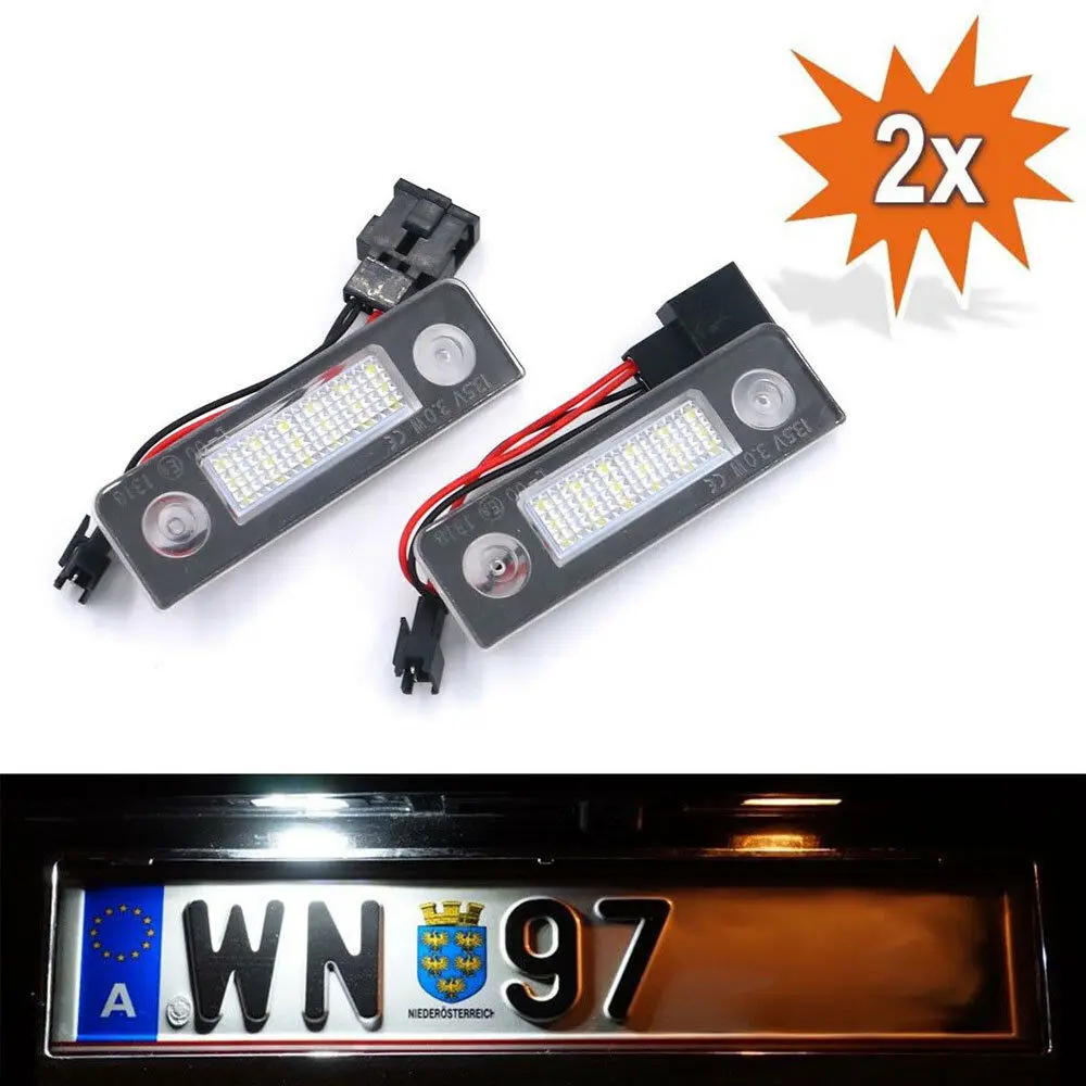 Для Skoda Octavia Roomster 5J без ошибок 2xled номер номерного знака LampUK|Номерной знак| |