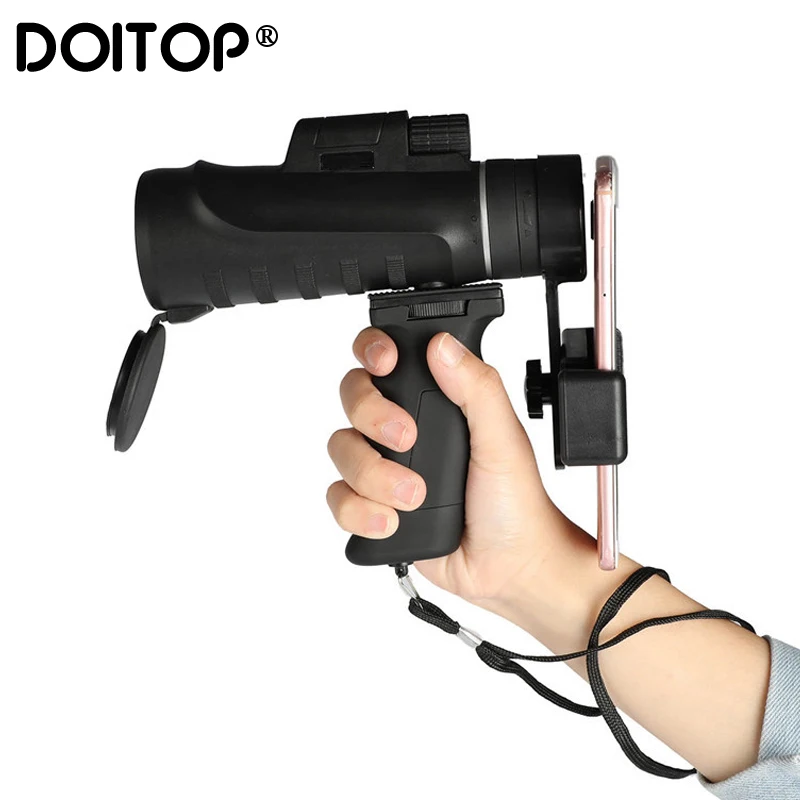 Doitop 10x42 зум объектив для мобильного телефона Монокуляр водостойкий телескоп с