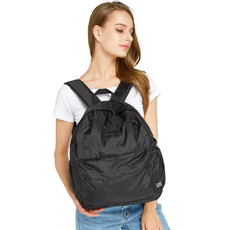 New Fashion Women Men Soft Black Lightweight Nylon Shoulder Daypack Boys Girls Casual Travel School Bags For Students | Багаж и сумки