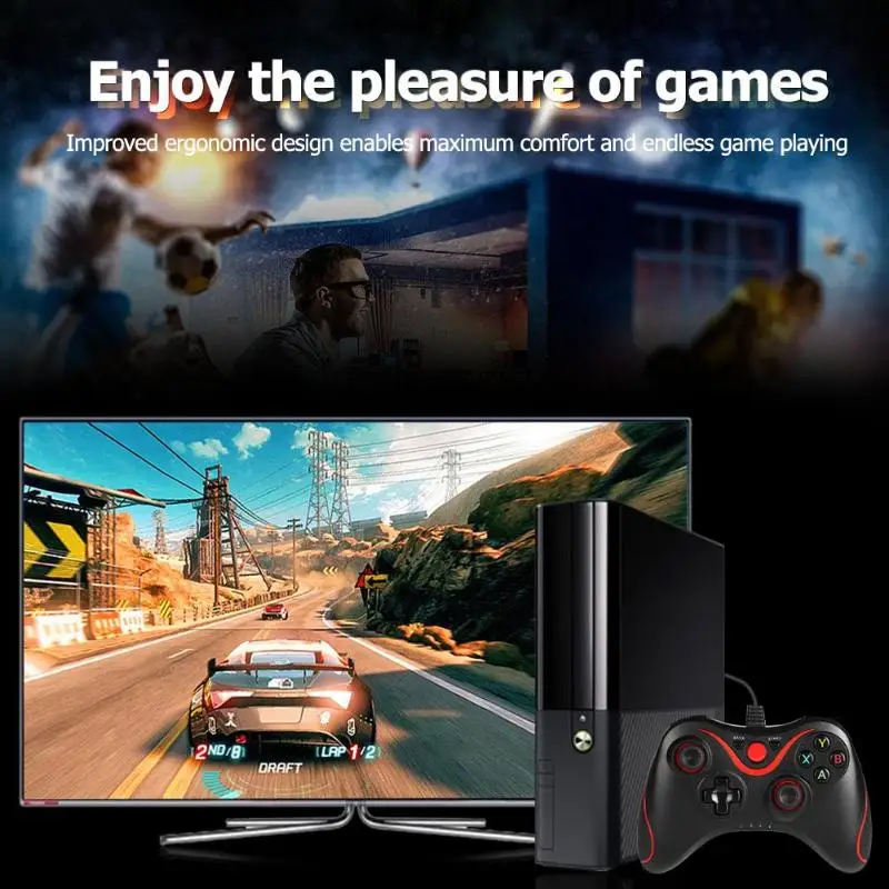 VODOOL USB проводной игровой контроллер джойпад геймпад для Microsoft Xbox 360 Slim ПК Windows