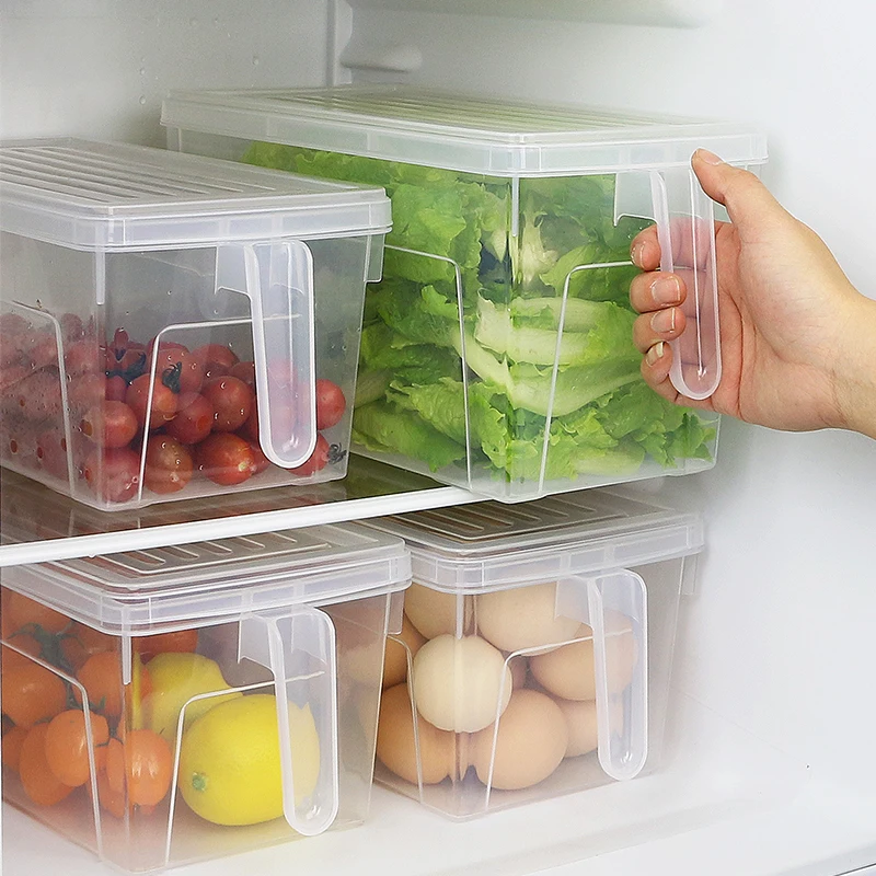 BNBS кухонный пищевой пластиковый контейнер для хранения с крышкой холодильник - Фото №1