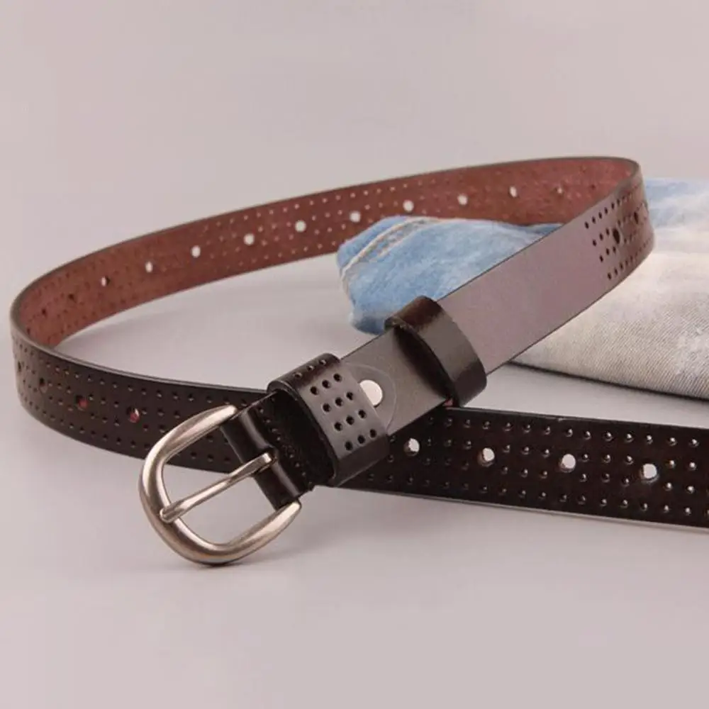 Ladies Design Belt Quality Pure Cow Genuine Leather Belts Jean 95-110cm Length 2.8cm Wide Female Accessories NFC443