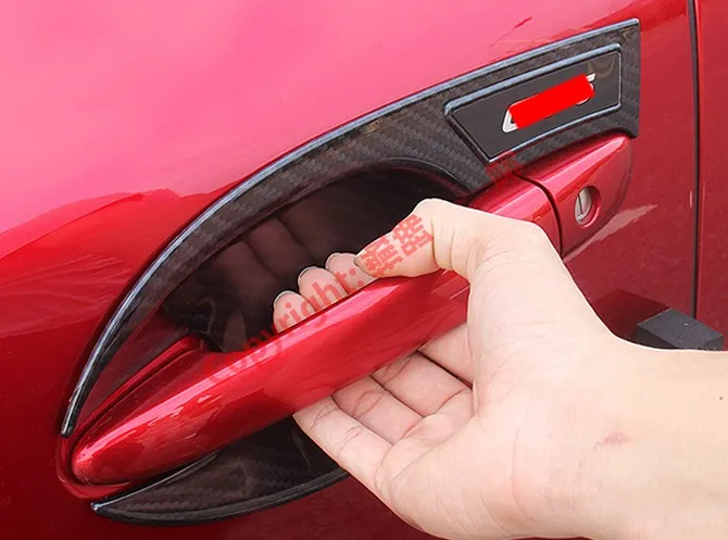 

Carbon Fiber Style Door Bowl Trim For Mazda CX-5 2017 2018 2019