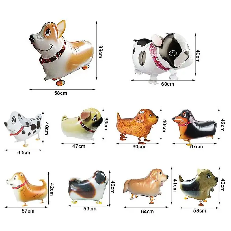 10 Pieces Walking Animal Balloons Pet Dog Balloon Toys Air Walkers For Kids Gift Birthday Party Decoration |