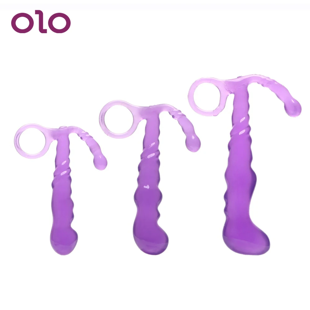 Анальная пробка OLO анальная секс-игрушки для мужчин женщин S/M/L с вытяжным кольцом