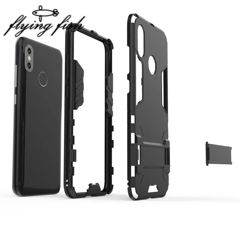 Armor Shock Proof Case For Xiaomi Redmi 7 Note 6 Pro Shield PC+Silicone Phone Cases Cover On Shell |