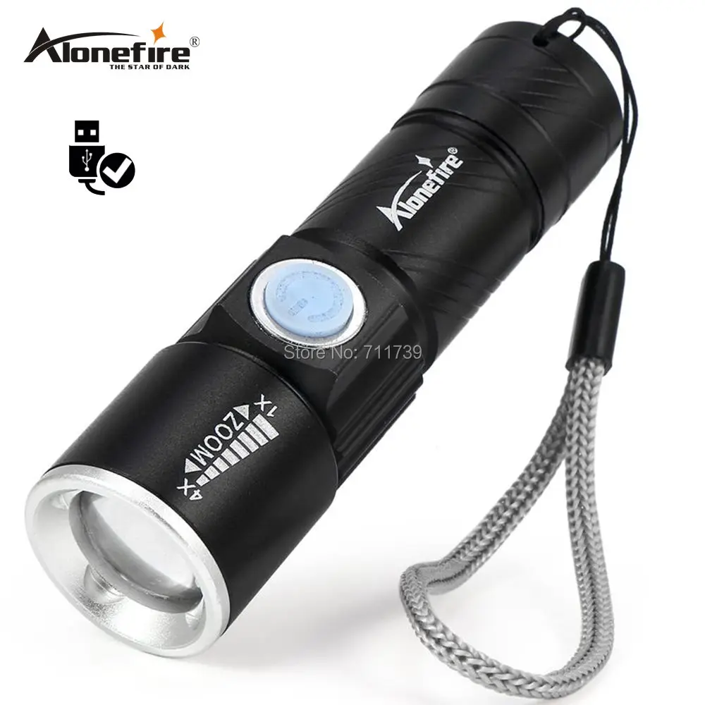 Тактический фонарик AoneFire X200 перезаряжаемый мощный светодиодный фонарь с мини