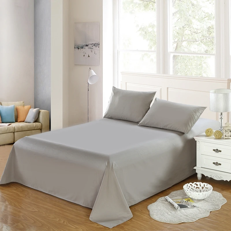 

Bed Sheet 100% Cotton Polychromatic Optional Soft And Comfortable Quality Assurance Bedding Article Free Shipping