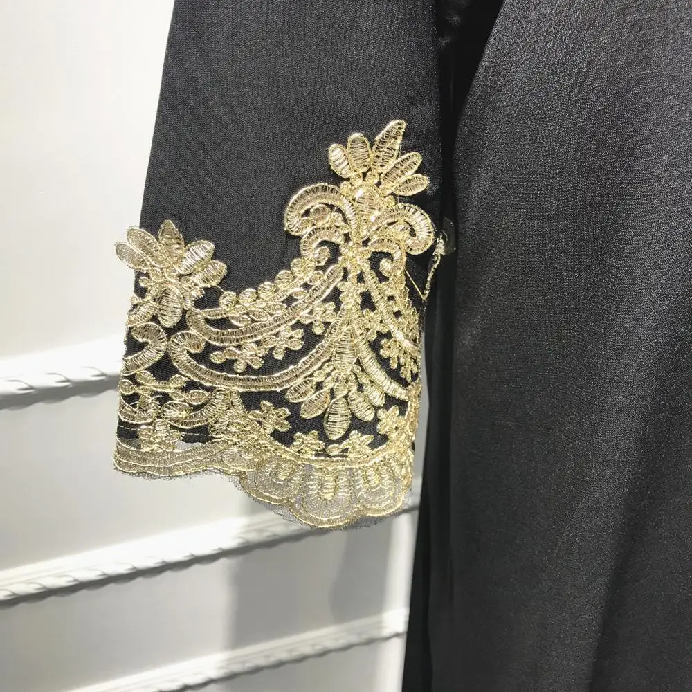 Женские мусульманские Длинные платья Abaya длинное платье с блестками и кружевом