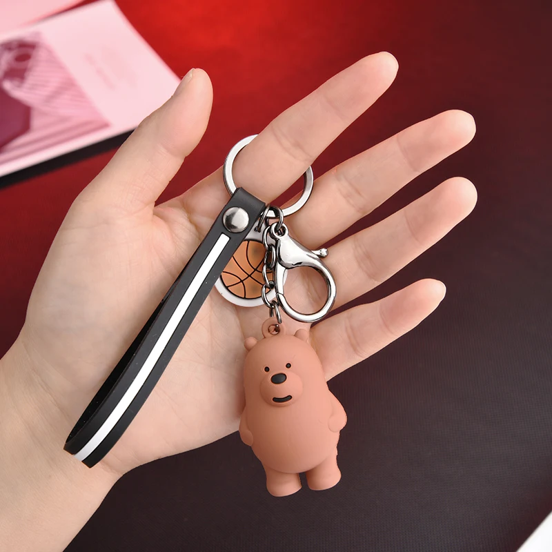 

Fashion Bear Key Chain Charm Keychains Animal Key Ring Holder Women Girls Bag Car Chaveiros Trinket Jewelry Accessory EH321