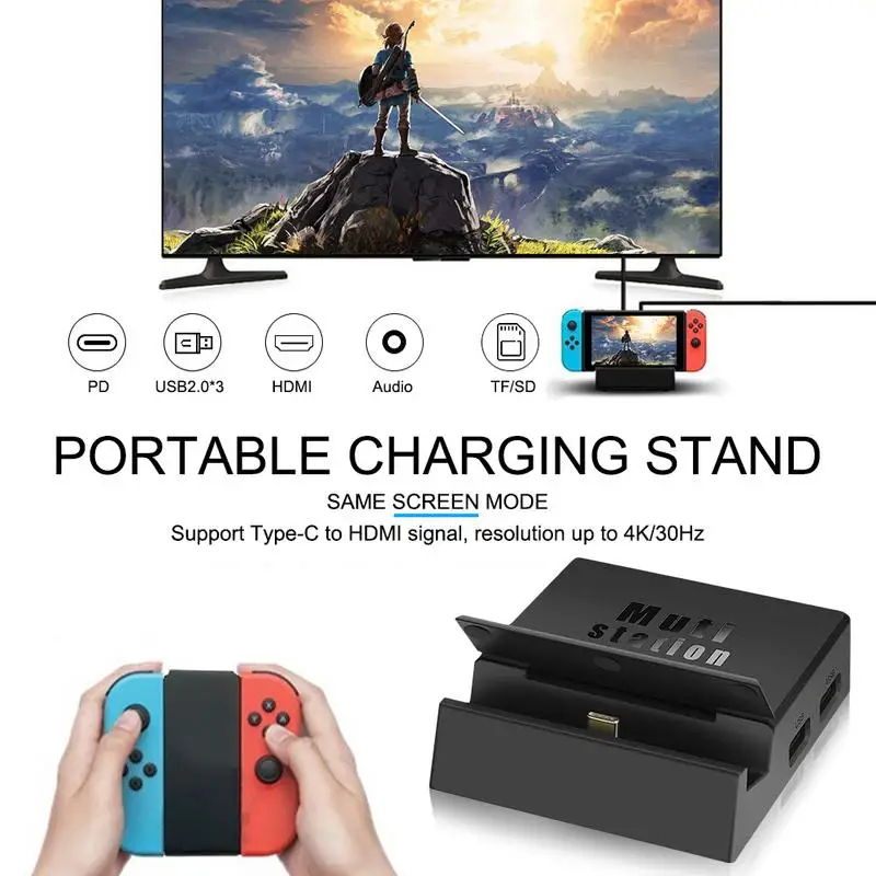 USB C Тип док станция для ноутбука Macbook к HDMI Mini DP 4 K RJ45 Ethernet 3 0 аудио 5 мм Charging