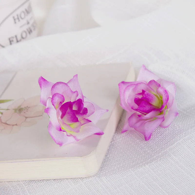 20 шт./лот 5 см Шелковая Роза искусственная цветок Свадебный домашний декоративный