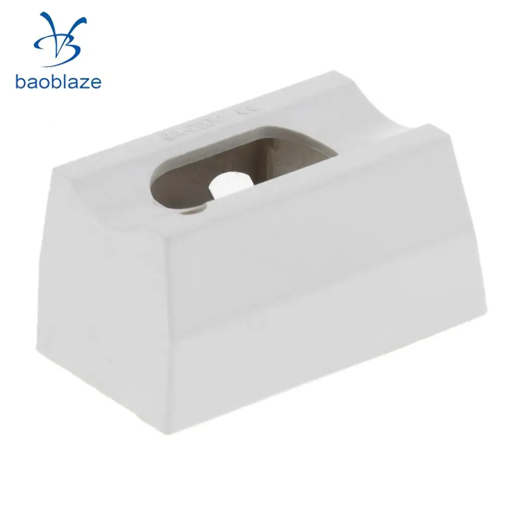 

Plastic S14D Wall Lamp Holder 6A Lamp Base Socket Light Accessories White