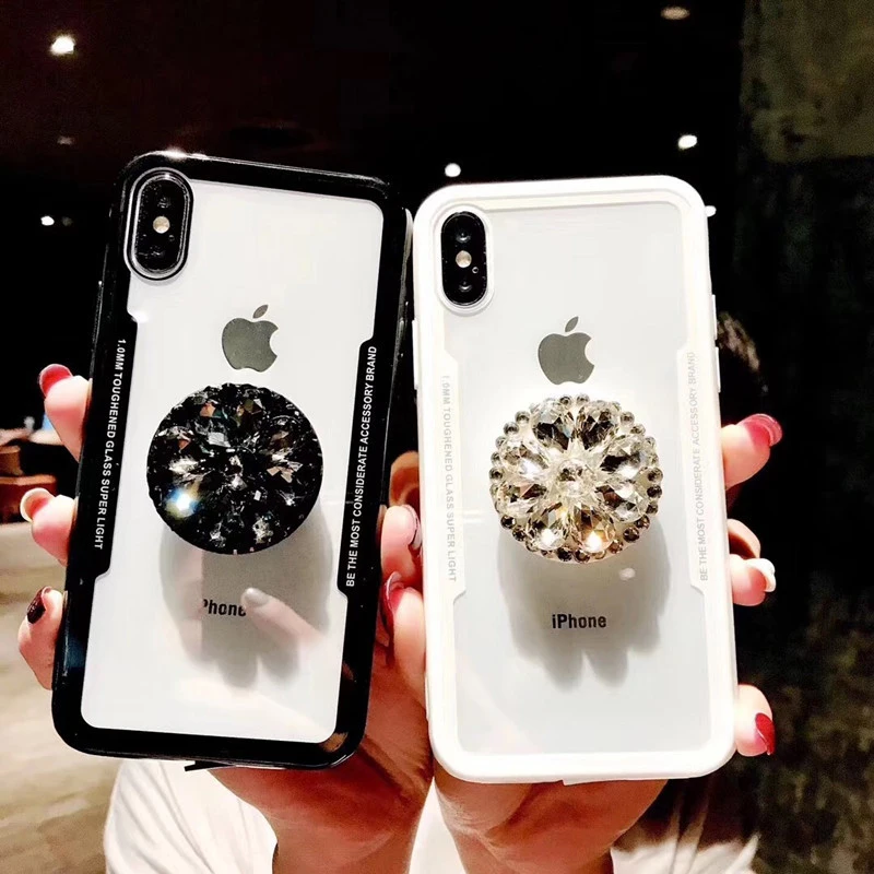 Maxtby Hot Sale Luxury Stylish Rhinestones for iphoneXs Mobile Phone Case with Dirt-resistant Stand Holder iphone 7 Plus | Мобильные