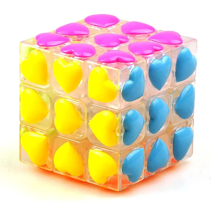 Yongjun Carat Diamonds Three Steps Love Magic neo Cube Subsidies Piece Avoid Sticker With Skating Specialty Unisex | Игрушки и хобби