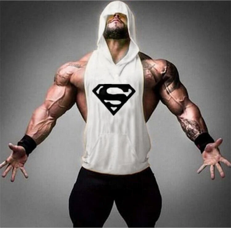 Muscleguys Brand Clothing Fitness Tank Top Mens Sleeveless Bodybuilding Shirt Tops Tee Gym Singlet Sport Vest | Мужская одежда