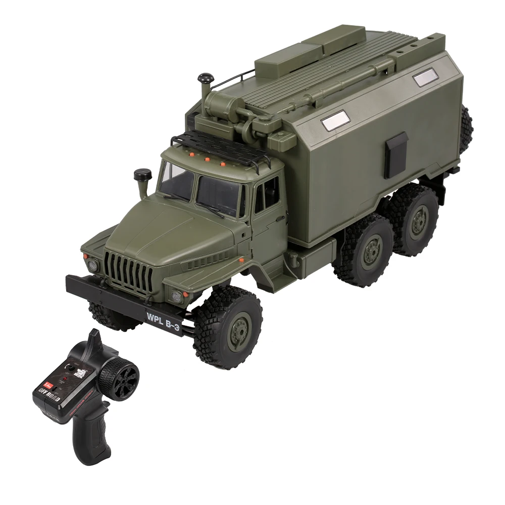 WPL B-36 1:16 RC Гусеничный военный командный Автомобиль 2 4G 6WD армейские машинки