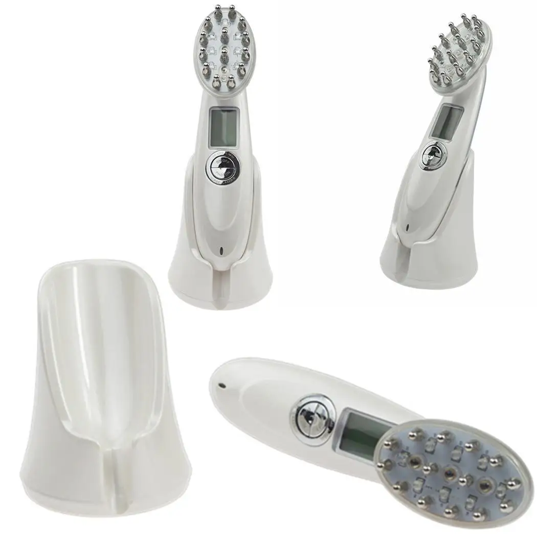 Лазерный Массажер для роста волос Расческа инфракрасный RF Против выпадения