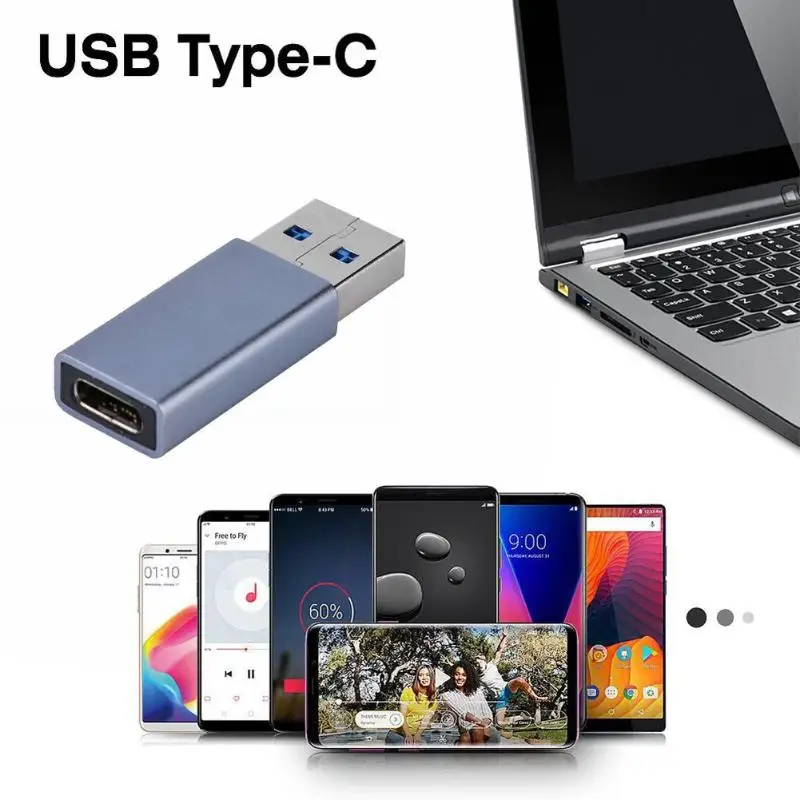 Адаптер типа C USB-C с разъемом USB 3 0 и A металлический OTG конвертер | Компьютеры офис