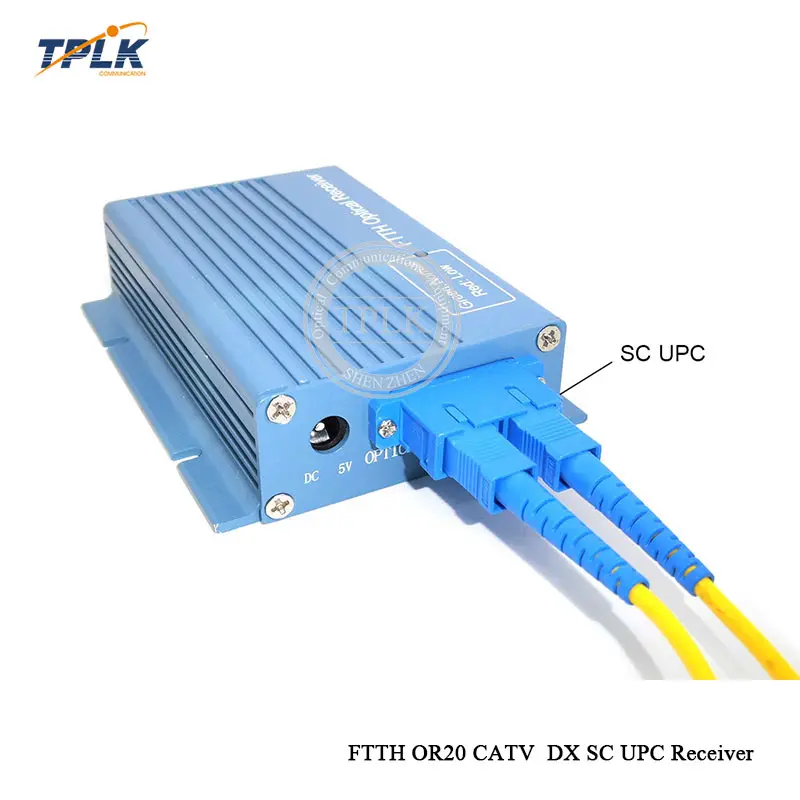 1 шт. FTTH OR20 CATV DX SC UPC приемник AGC с 2 выходными портами WDM для PON волоконно оптический