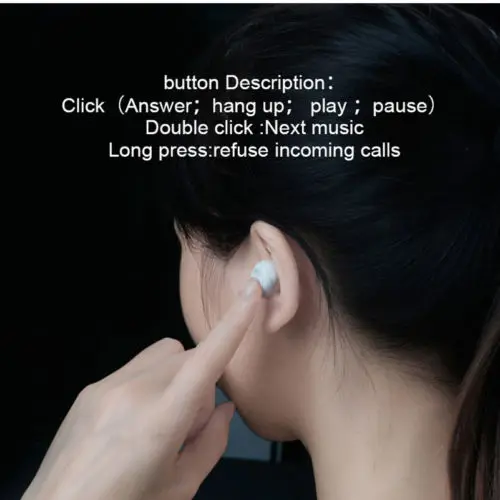 Bluetooth 4 2 Спортивные Беспроводные наушники вкладыши HIFI гарнитура Мини настоящий