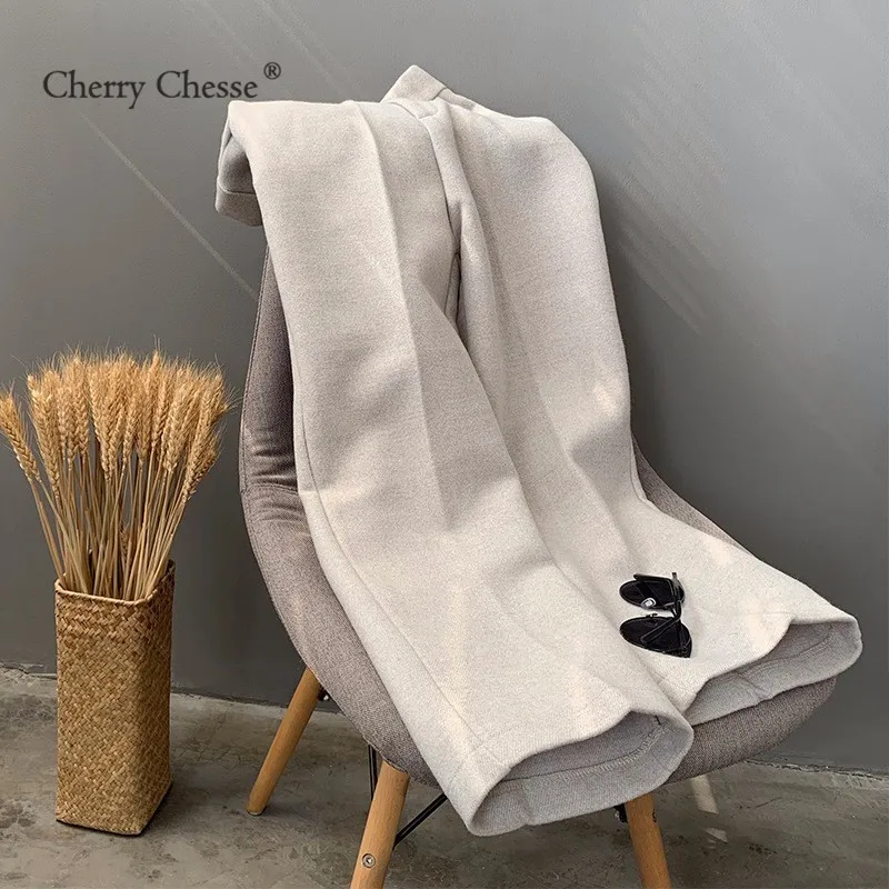 Cherry Chesse Harajuku Для женщин зимние брюки сплошной карман пуговицы прямые Женская
