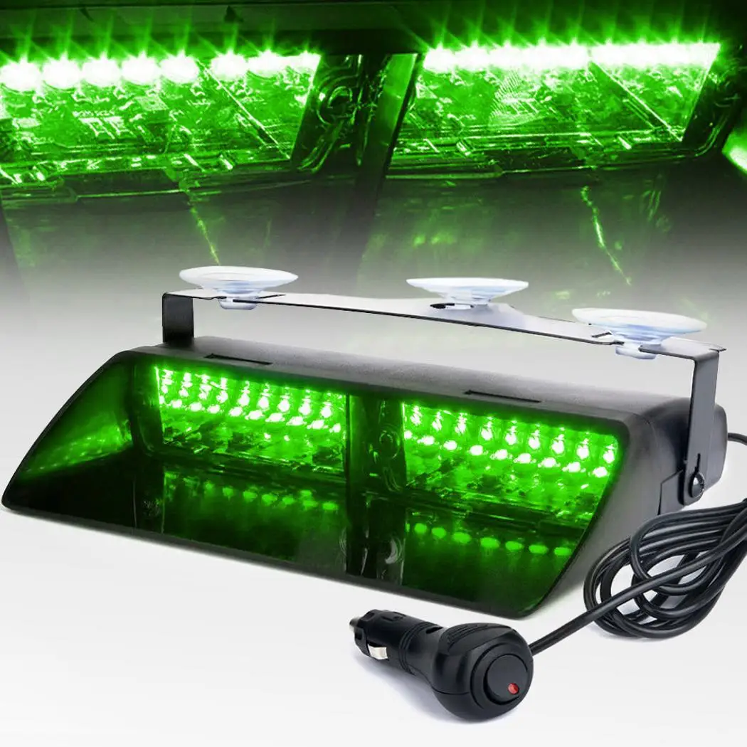Автомобиль Предупреждение света присоской 16 шт светодиодный Строб Полиция DC 12 V W
