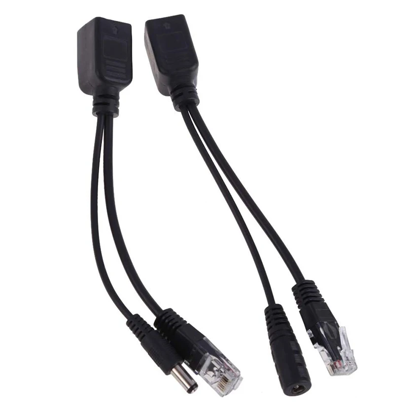 Кабель адаптер POE Rj45 инжектор Сплиттер Комплект лента экранированный пассивный
