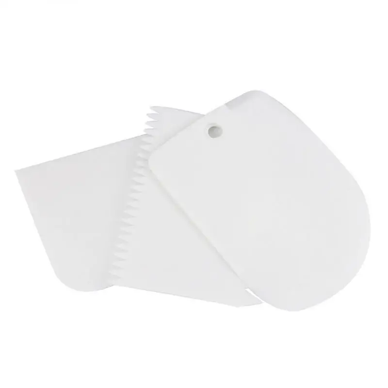 Оптовая продажа новинка 3 шт. неровный зубной край сделай сам скребок для торта