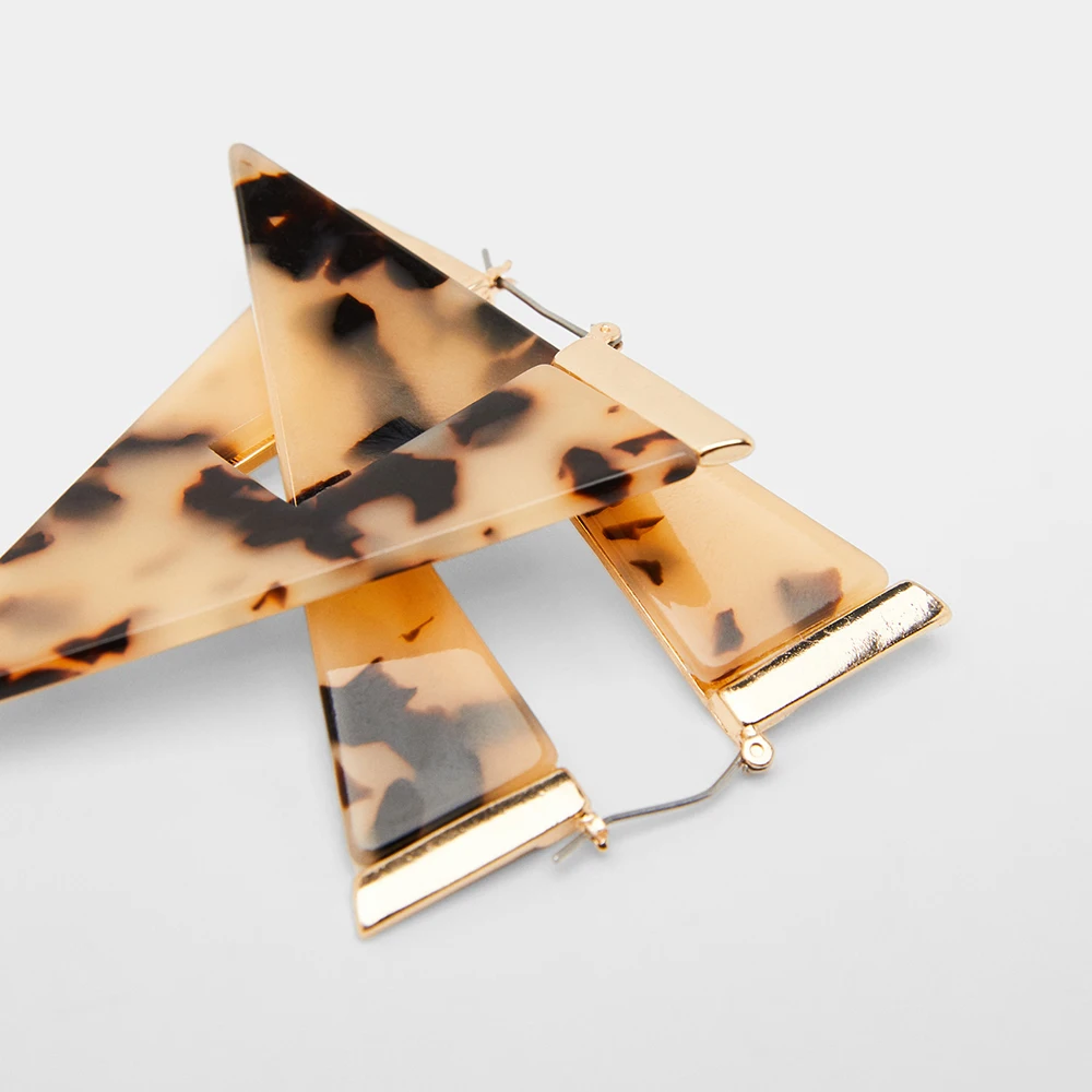 Женские серьги-подвески с леопардовым принтом из акрила и ацетата | Украшения