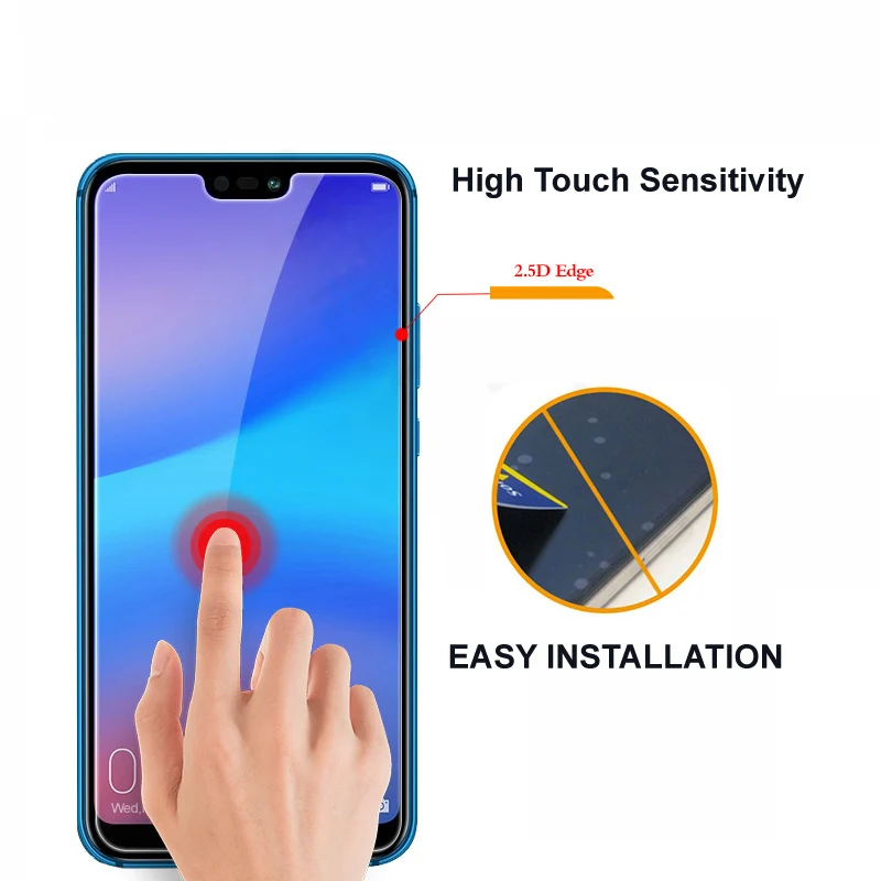 Защитное стекло 2.5D для Huawei P Samrt 2019 Защитная пленка экрана P20 Pro 10 9 8 20 Lite закаленное