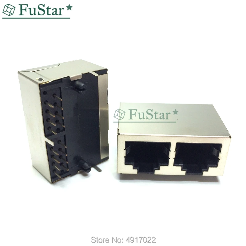 5 шт. RJ45 розетка 5224 сеточная Vvertical 90 градусов 1X2 двухпортовый медный корпус