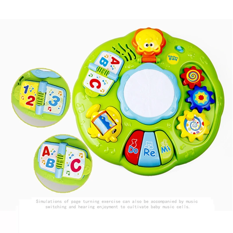 Early Education Study Table Light Music Hand Drum Learning | Игрушки и хобби
