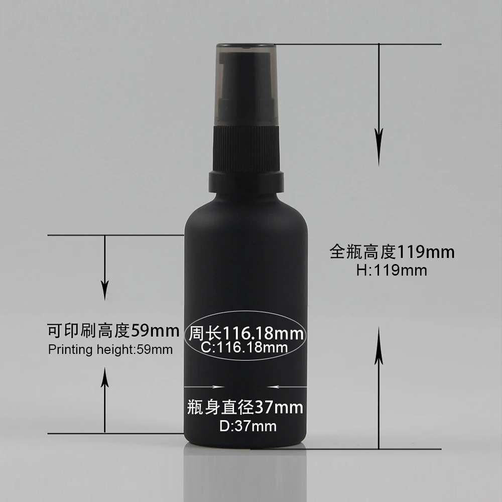 Hot sell 50ml cosmetic cream pump bottles black Liquid Soap Dispensers wholesale | Красота и здоровье