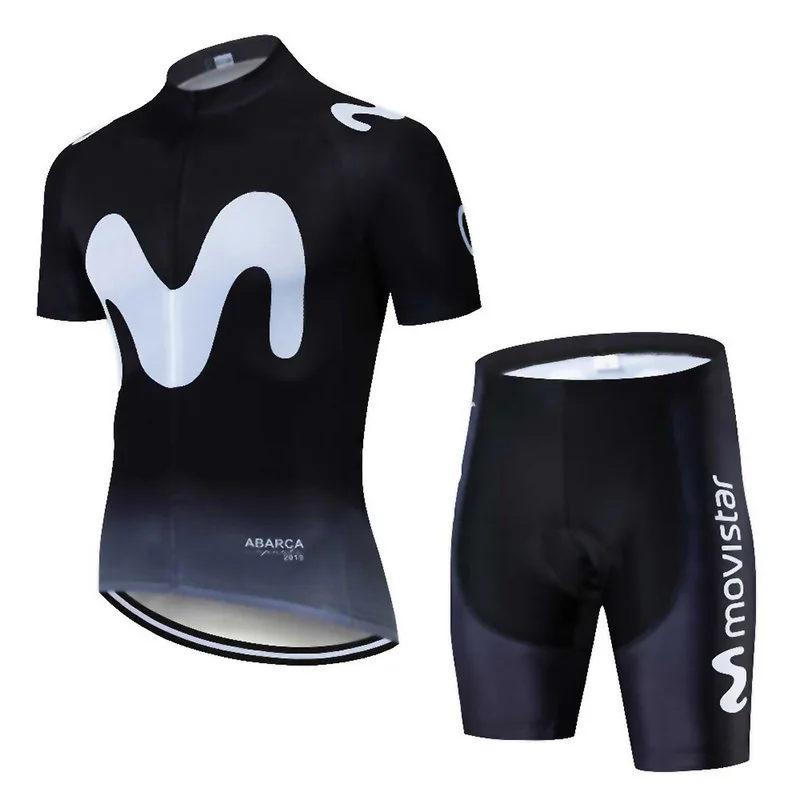 2019 Pro Team Movistar Лето Hombre Roupa велосипедная одежда Джерси комплект велосипед для