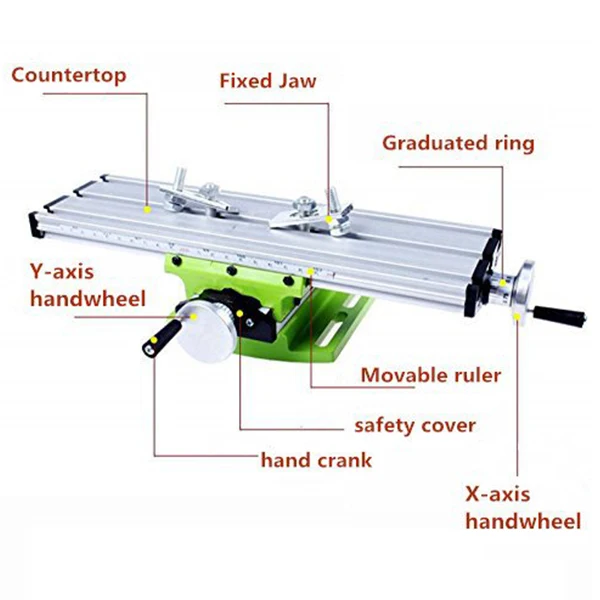 Bg630 Multifunction Worktable Milling Working Table Machine Compound Drilling Slide For Bench Drill drill bracket |