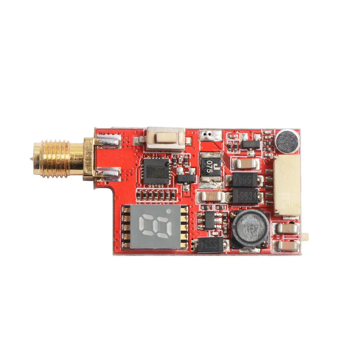 FULL-Ts982 5.8G Fpv 600Mw 1Km 48Ch Av Wireless Transmitter Single Digital Display With Mic | Электроника
