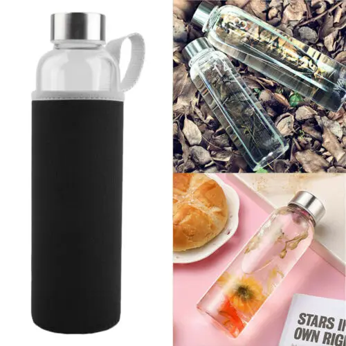 550ML Hiking Tour Insulate Glass Water Juice Lemon Bottle Drinking Home Cup Mug | Дом и сад
