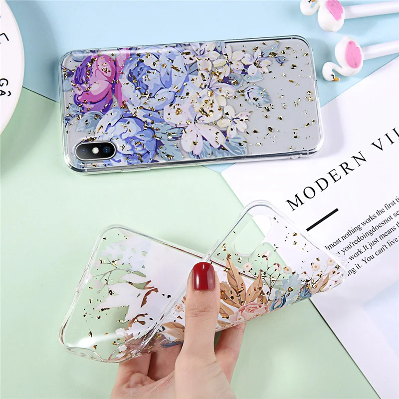 Lovebay чехол для телефона iPhone 6 6s 7 8 Plus X XR XS Max модный тонкий мягкий из ТПУ с золотой