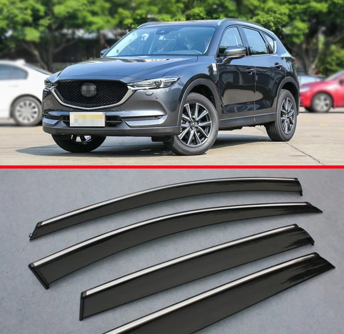 Ветровой отражатель для окон козырек от дождя/Солнца вентиляция Mazda CX 5 2017