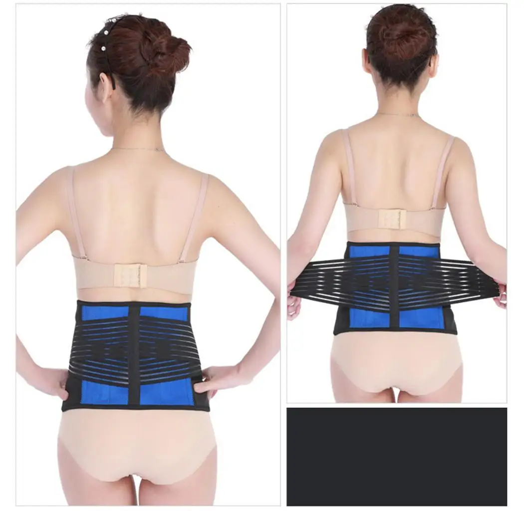 ANCHEER Регулируемый пластинчатый ремень Поясничный межпозвоночный диск черный