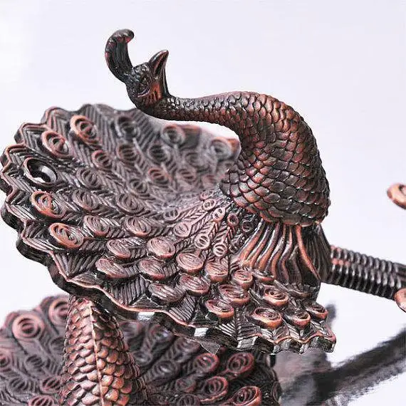 Павлинья занавеска декоративные крючки уникальные вешалки для пальто настенные