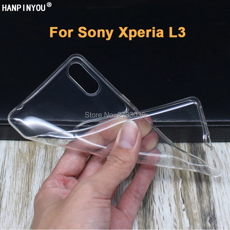 Для Sony Xperia L3 5 7 &quotтонкий кристально прозрачный мягкий ТПУ чехол для задней панели