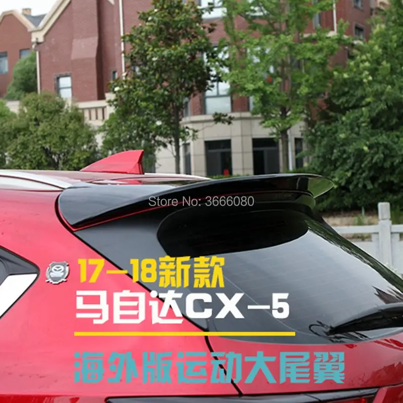 Неокрашенный задний спойлер из АБС пластика для Mazda CX 5 CX5 2017 2018 2019|Спойлеры и