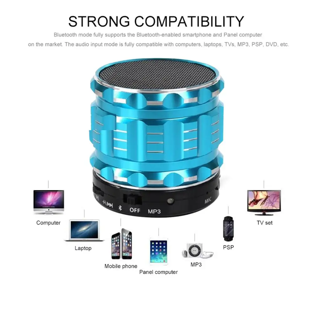 Новый беспроводной Bluetooth динамик мини многофункциональный портативный Крытый