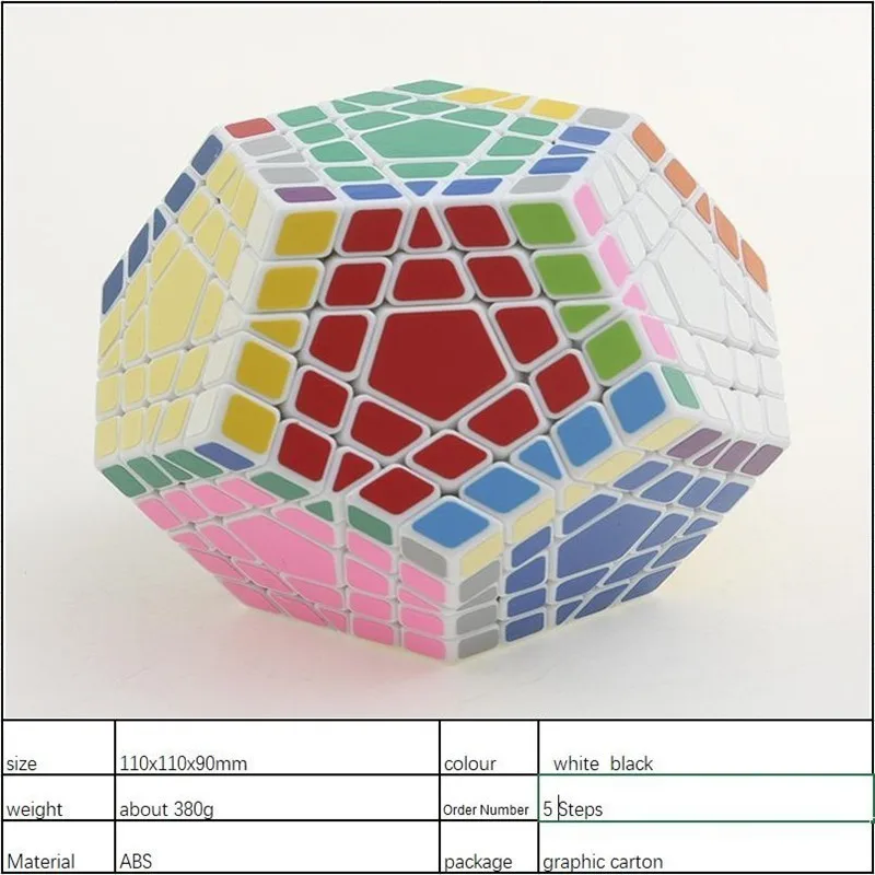 Sheng Shou 5 шагов Fidget Cube 12 Сторон 5x5 Professional Megaminx Dodecahedron Gigaminx скручивающая Головоломка