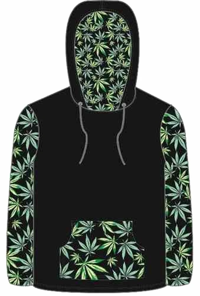 Горшок Лист Марихуана толстовка свитер рубашка взрослых размеры XXLG мужская