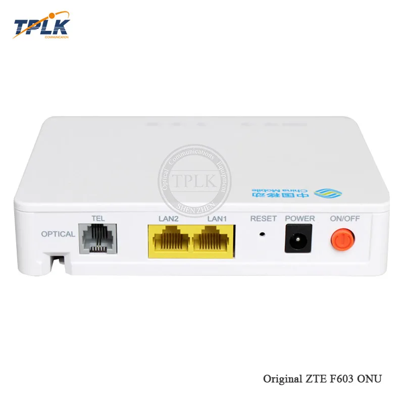 Б/у ZTE F603 1GE + 1FE 1TEL FTTH оптический приемник ONU as F601 F401 F643 F612 GPON ONT аналогичная