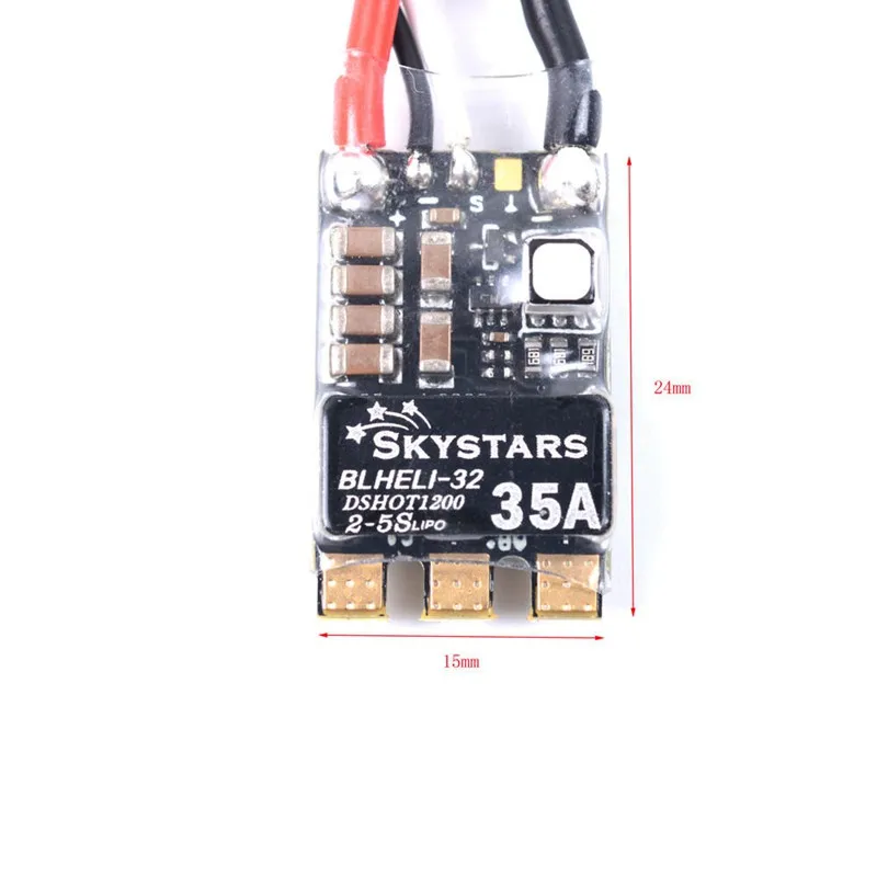 SKYSTARS бесщеточный ESC 35/50A Blheli_32 bit 2-5S Dshot1200 встроенный RGB светодиодный для FPV Racing Drone DIY